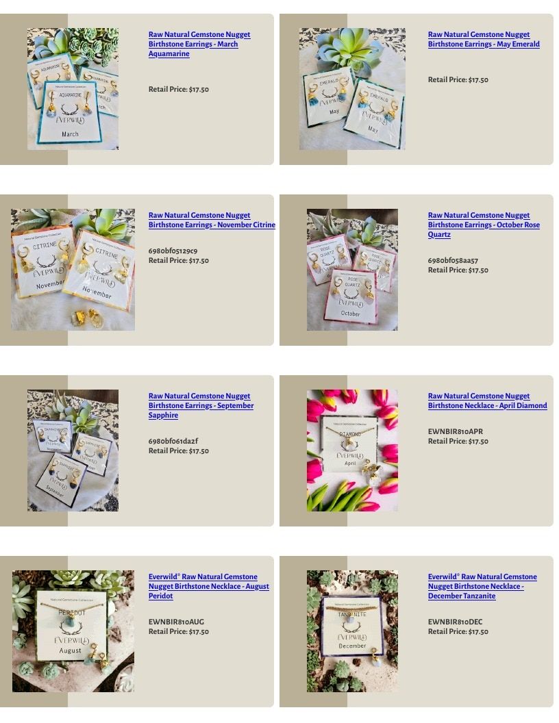 Everwild Designs Jewelry Catalog Weekly Ad January 1 - December 31, 2026
