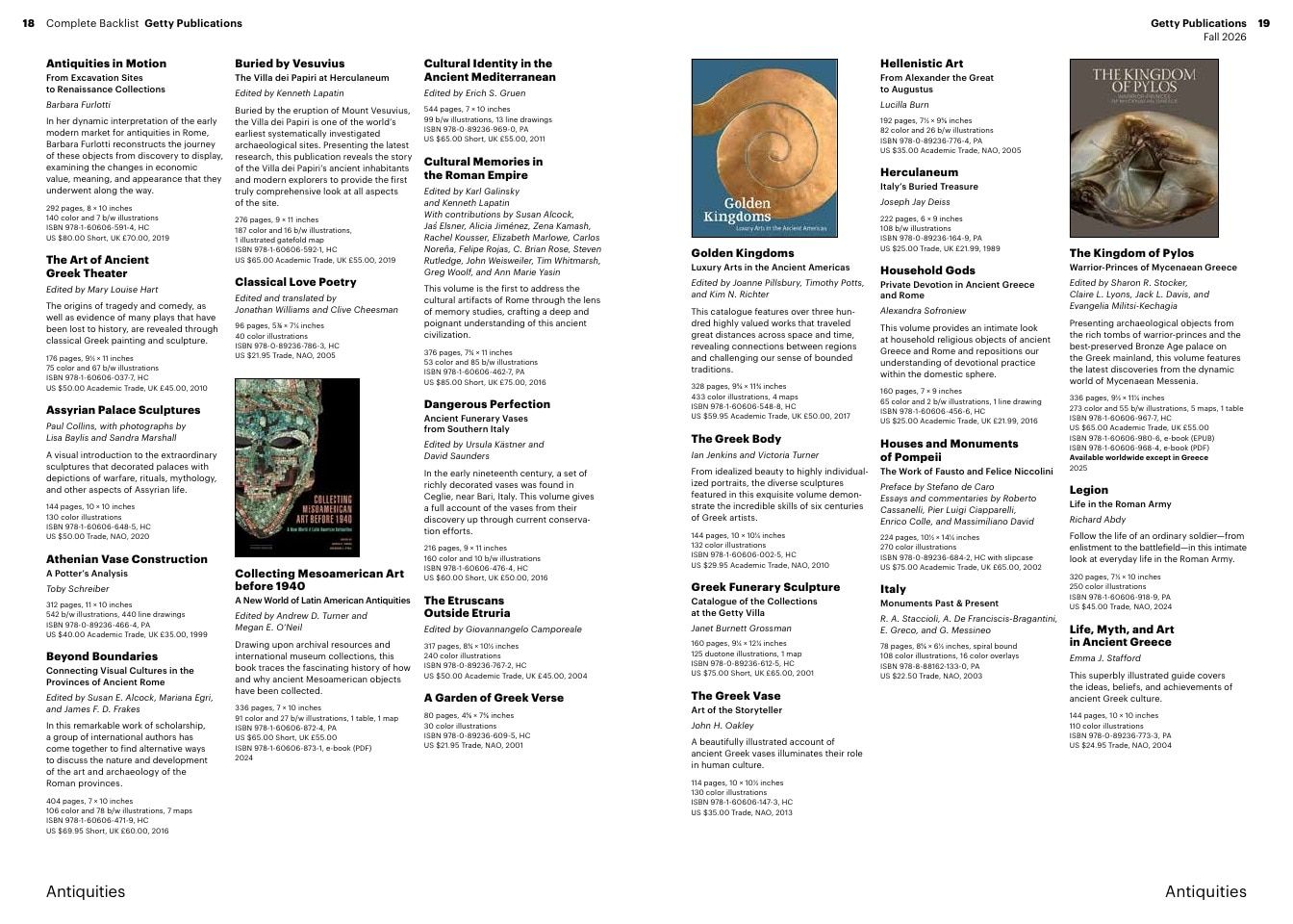 Getty Publications Fall Art Books Catalog Weekly Ad January 1 - December 31, 2026
