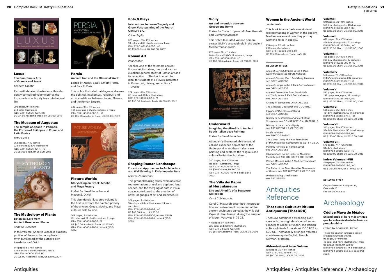 Getty Publications Fall Art Books Catalog Weekly Ad January 1 - December 31, 2026