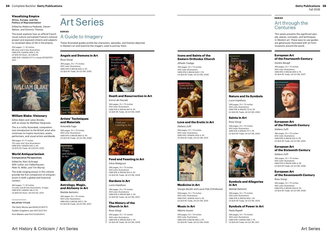 Getty Publications Fall Art Books Catalog Weekly Ad January 1 - December 31, 2026