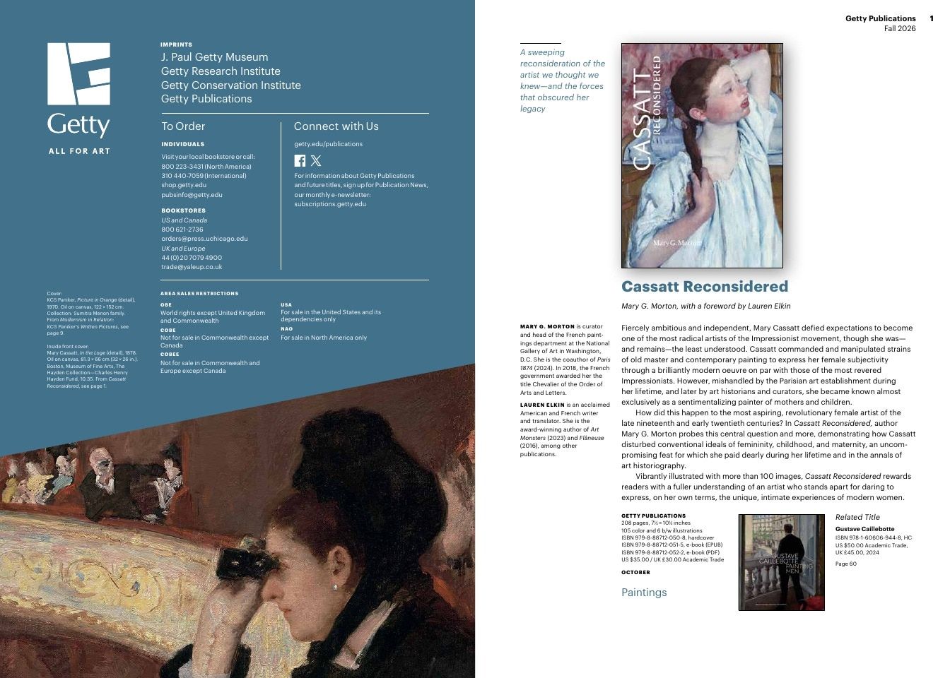 Getty Publications Fall Art Books Catalog Weekly Ad January 1 - December 31, 2026