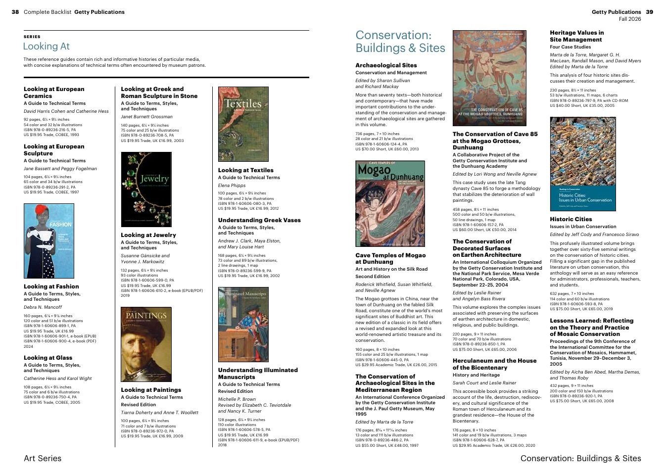 Getty Publications Fall Art Books Catalog Weekly Ad January 1 - December 31, 2026