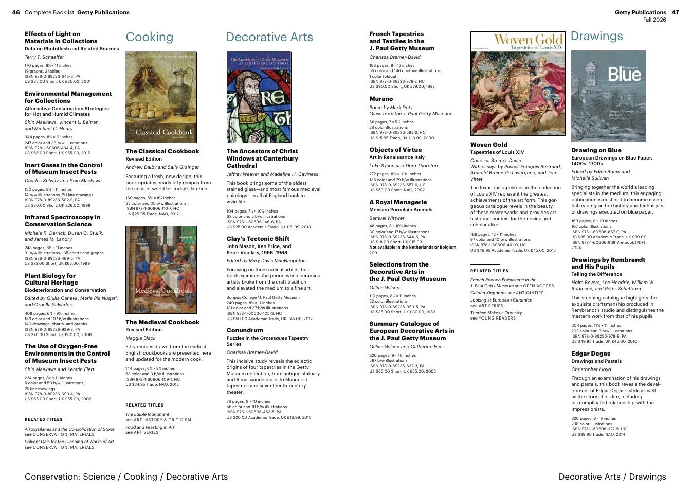 Getty Publications Fall Art Books Catalog Weekly Ad January 1 - December 31, 2026