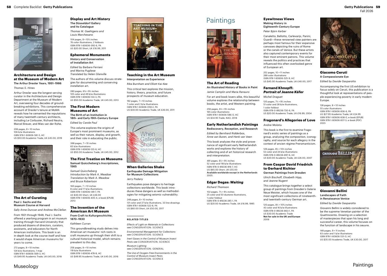 Getty Publications Fall Art Books Catalog Weekly Ad January 1 - December 31, 2026