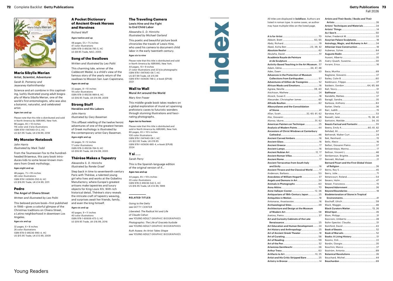 Getty Publications Fall Art Books Catalog Weekly Ad January 1 - December 31, 2026