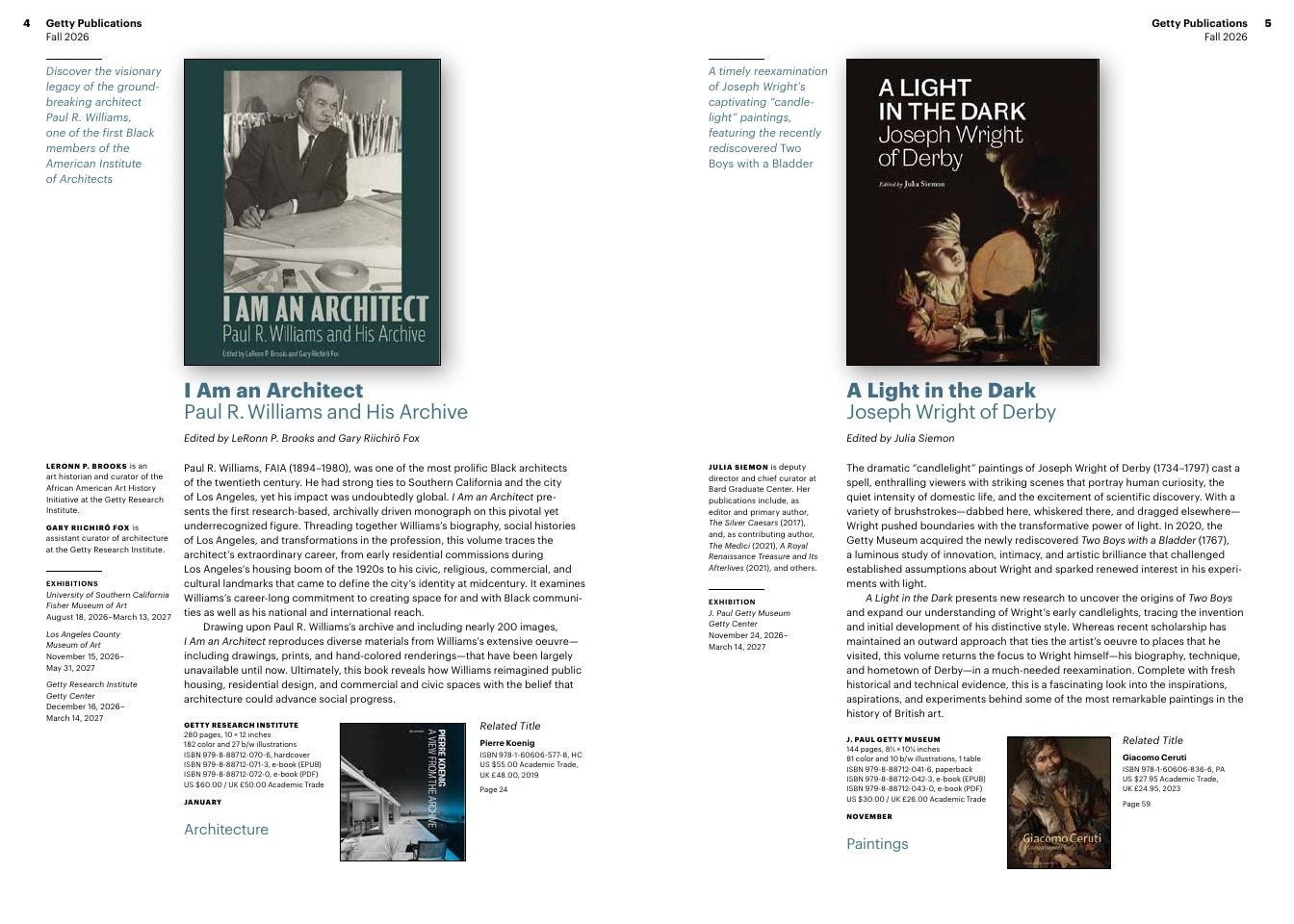 Getty Publications Fall Art Books Catalog Weekly Ad January 1 - December 31, 2026