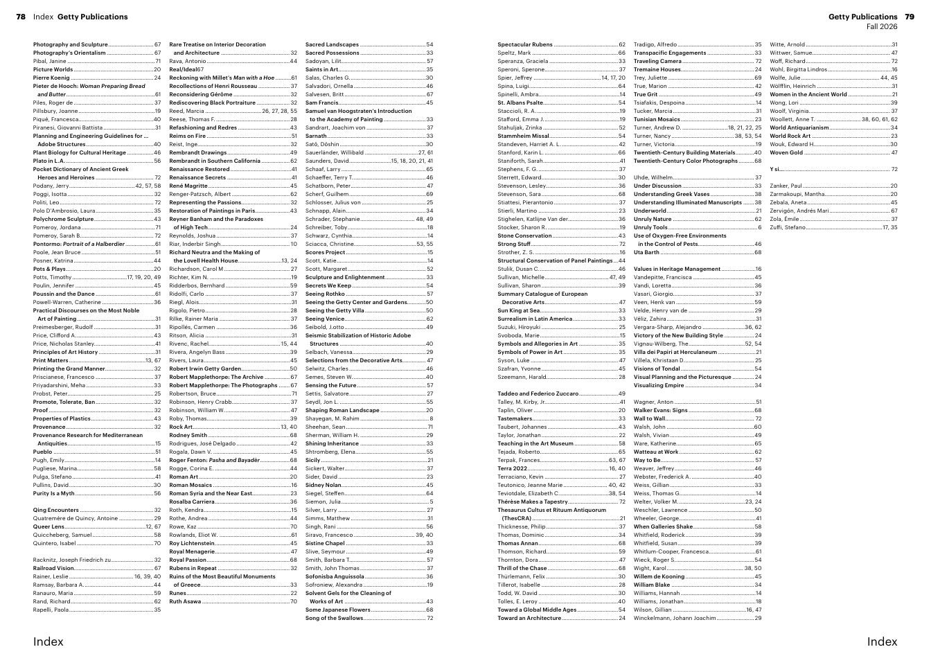 Getty Publications Fall Art Books Catalog Weekly Ad January 1 - December 31, 2026