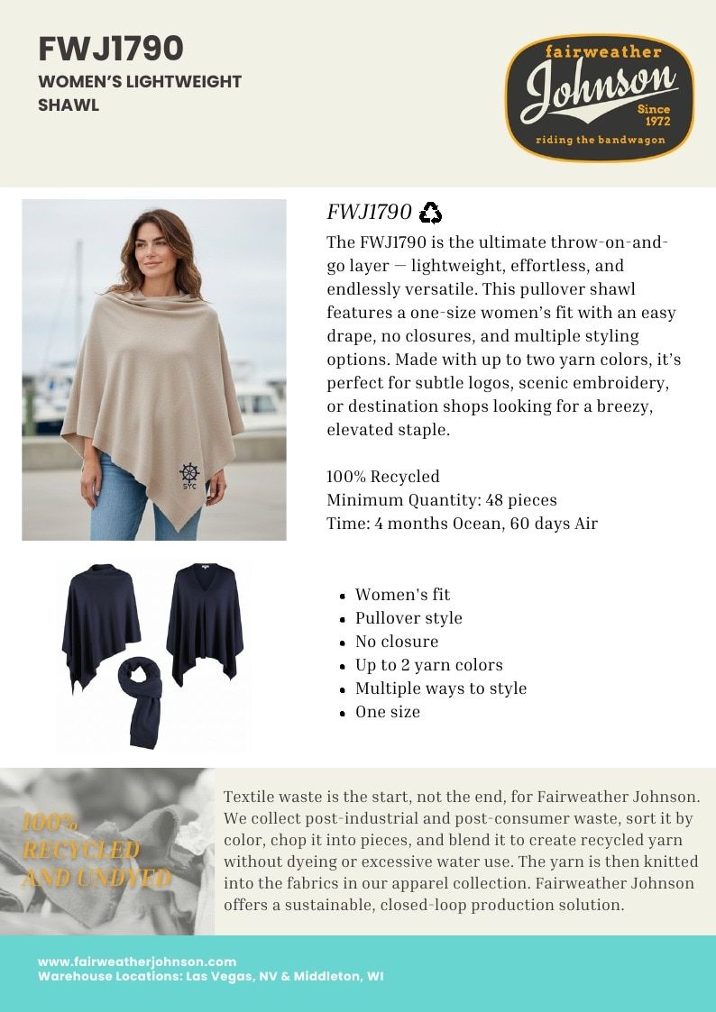 Fairweather Johnson Custom Knitwear Catalog Weekly Ad January 1 - December 31, 2026
