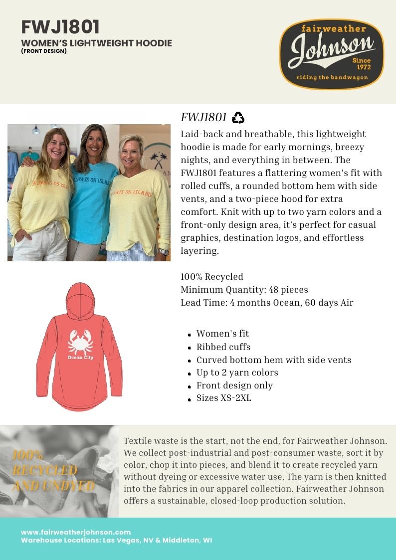 Fairweather Johnson Custom Knitwear Catalog Weekly Ad January 1 - December 31, 2026