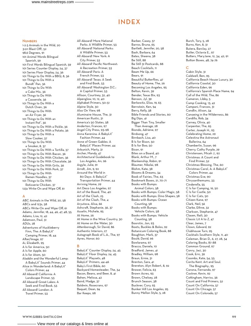 Gibbs Smith Spring Books Catalog Weekly Ad January 1 - December 31, 2026