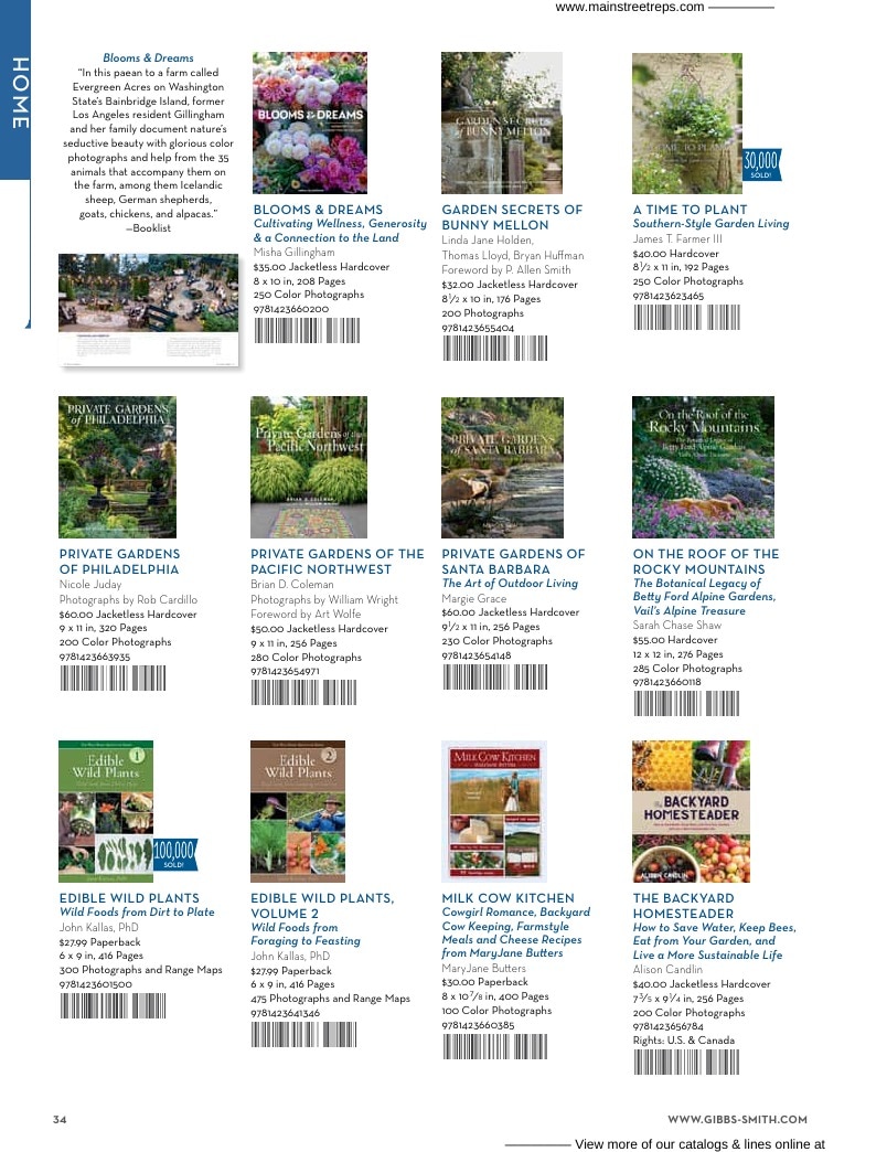 Gibbs Smith Spring Books Catalog Weekly Ad January 1 - December 31, 2026