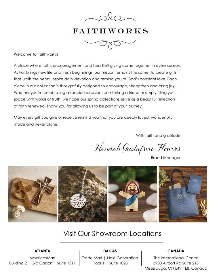 Faithworks Fall Inspirational Gifts Catalog Weekly Ad January 1 - December 31, 2026