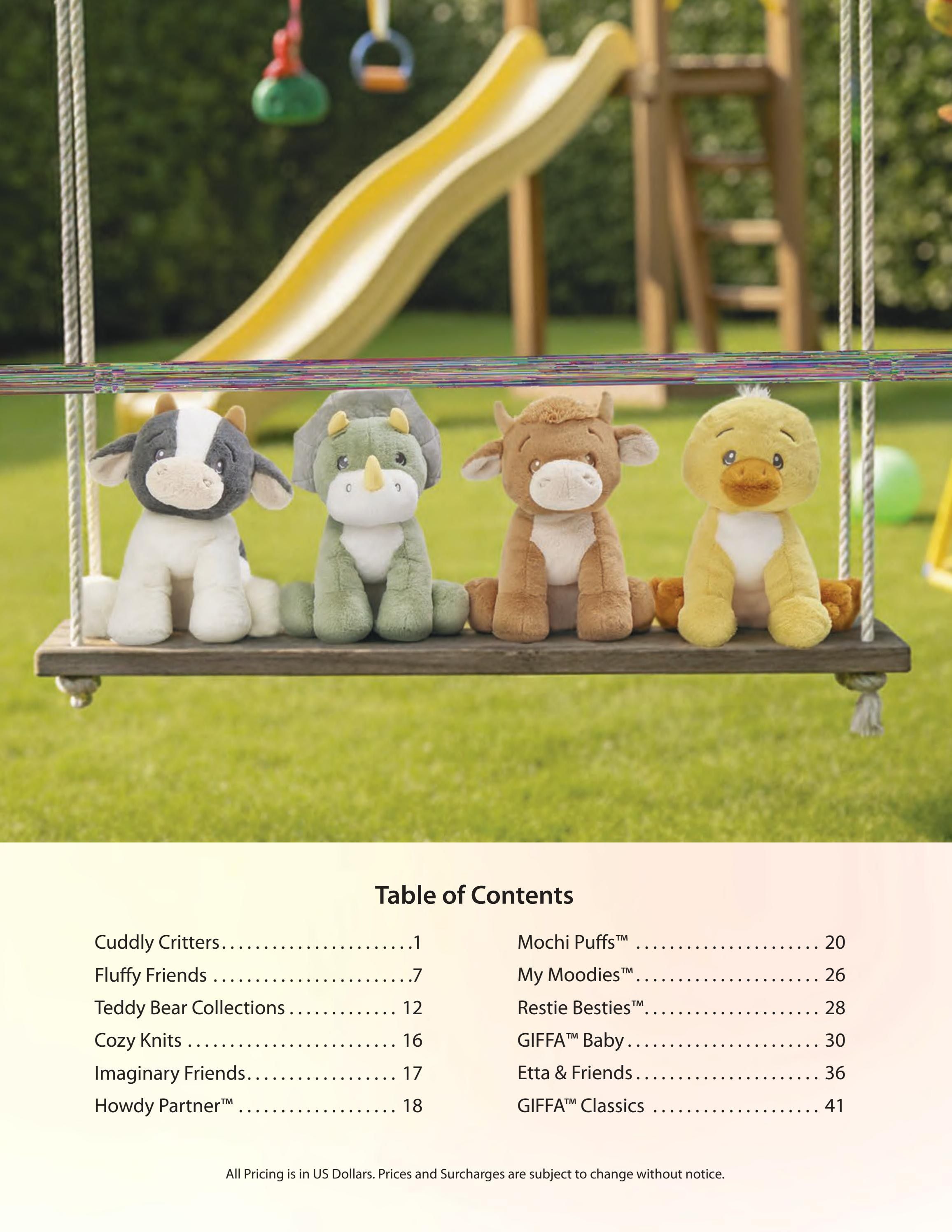 Giffa Plush Toys Catalog Weekly Ad January 1 - December 31, 2026