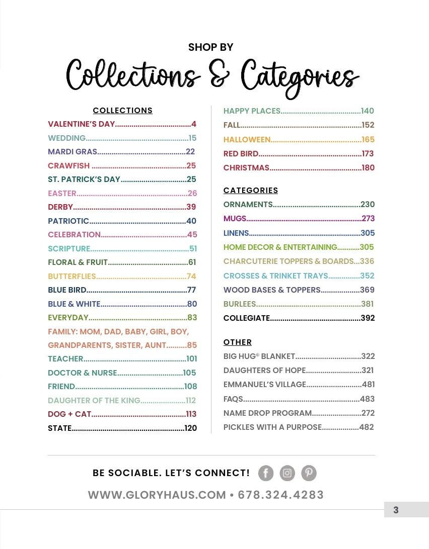 Glory Haus Winter Gifts Catalog Weekly Ad January 1 - December 31, 2026