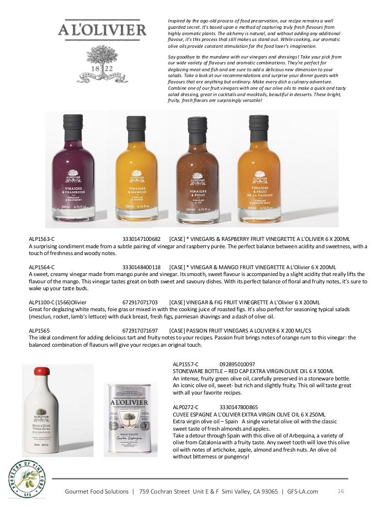 Gourmet Food Solutions Gourmet Foods Catalog Weekly Ad January 1 - December 31, 2026