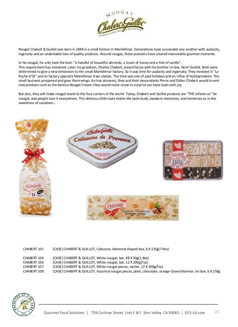 Gourmet Food Solutions Gourmet Foods Catalog Weekly Ad January 1 - December 31, 2026