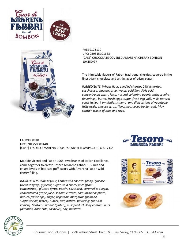 Gourmet Food Solutions Gourmet Foods Catalog Weekly Ad January 1 - December 31, 2026