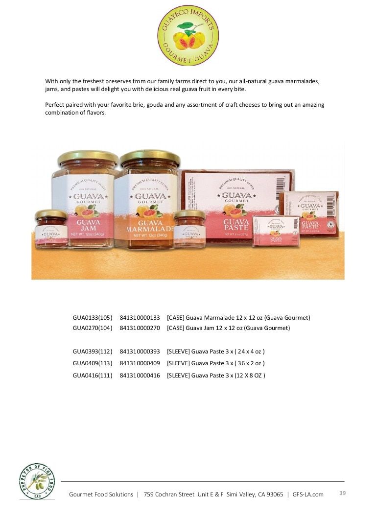 Gourmet Food Solutions Gourmet Foods Catalog Weekly Ad January 1 - December 31, 2026