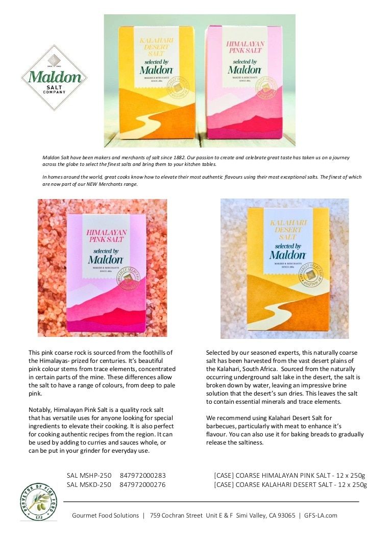Gourmet Food Solutions Gourmet Foods Catalog Weekly Ad January 1 - December 31, 2026