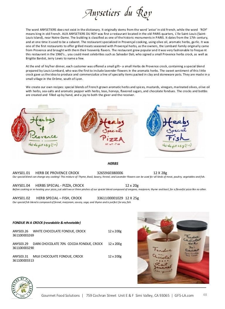 Gourmet Food Solutions Gourmet Foods Catalog Weekly Ad January 1 - December 31, 2026