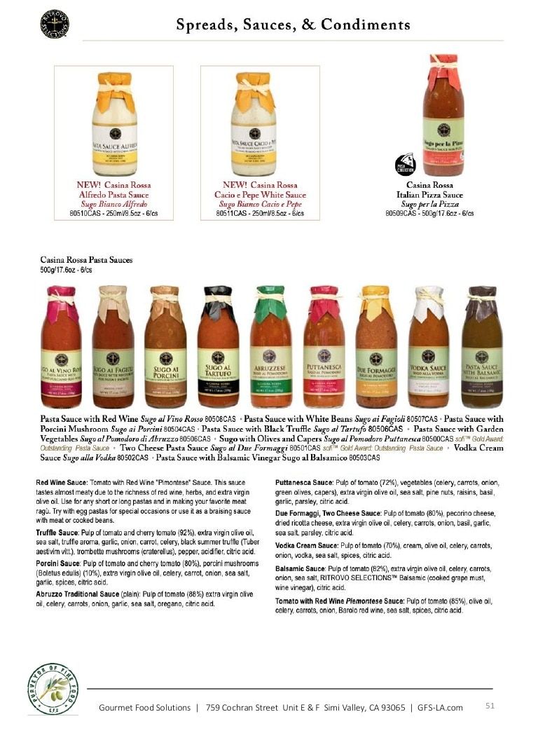 Gourmet Food Solutions Gourmet Foods Catalog Weekly Ad January 1 - December 31, 2026