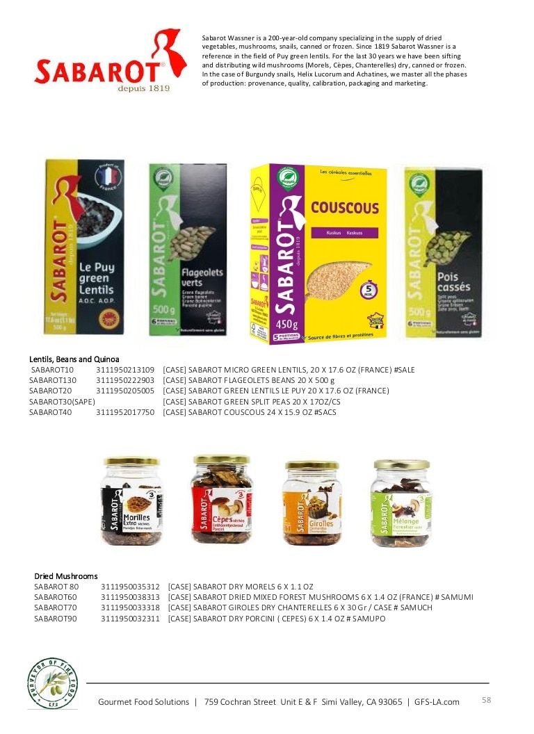 Gourmet Food Solutions Gourmet Foods Catalog Weekly Ad January 1 - December 31, 2026