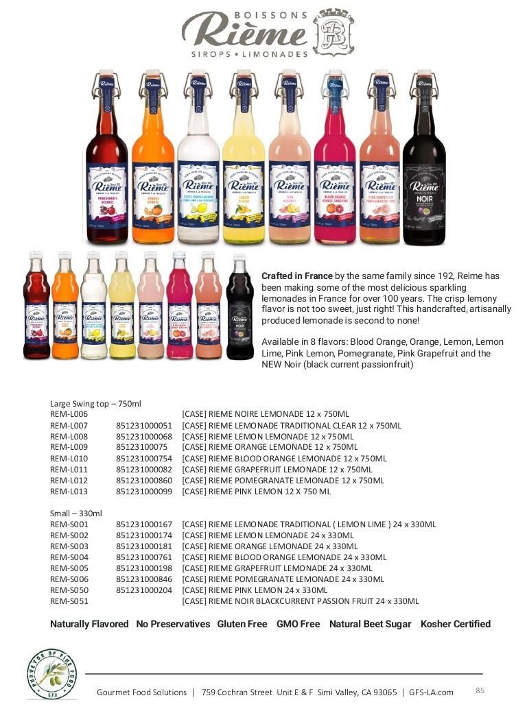 Gourmet Food Solutions Gourmet Foods Catalog Weekly Ad January 1 - December 31, 2026