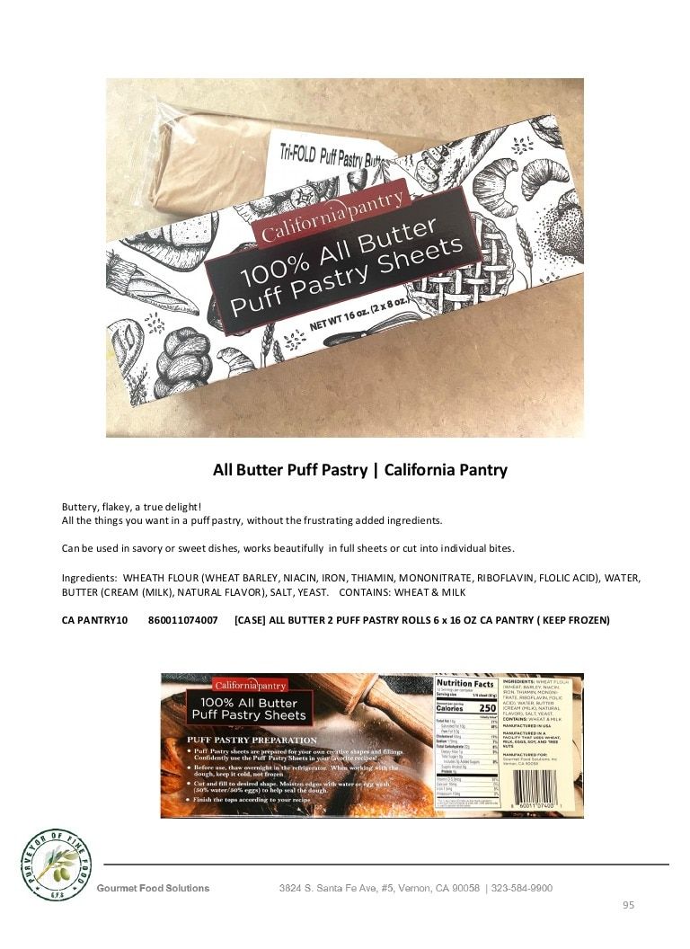 Gourmet Food Solutions Gourmet Foods Catalog Weekly Ad January 1 - December 31, 2026
