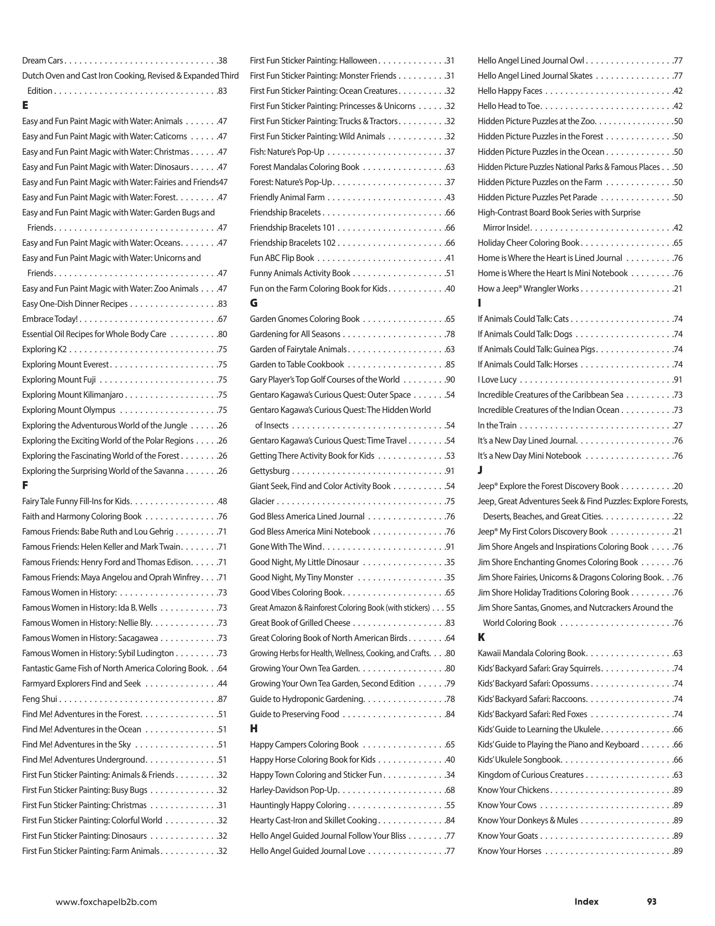 Fox Chapel B2B Fall Gift Books Catalog Weekly Ad January 1 - December 31, 2026