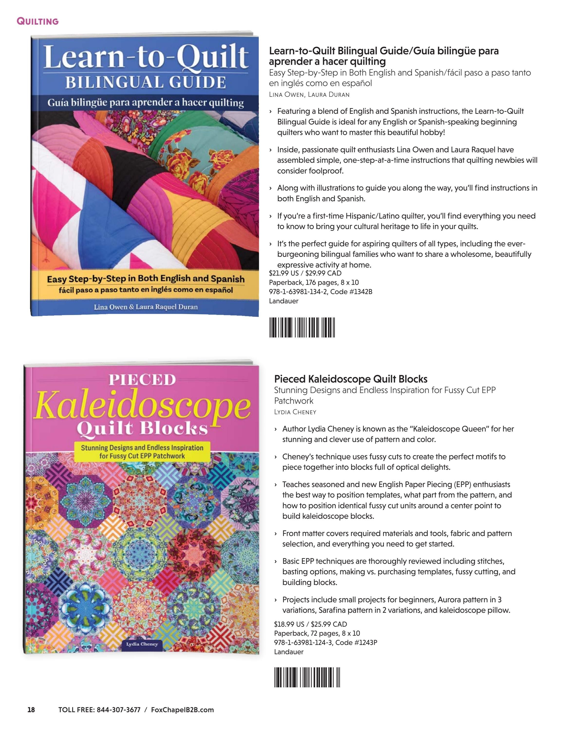 Fox Chapel B2B Fall Quilting Books Catalog Weekly Ad January 1 - December 31, 2026