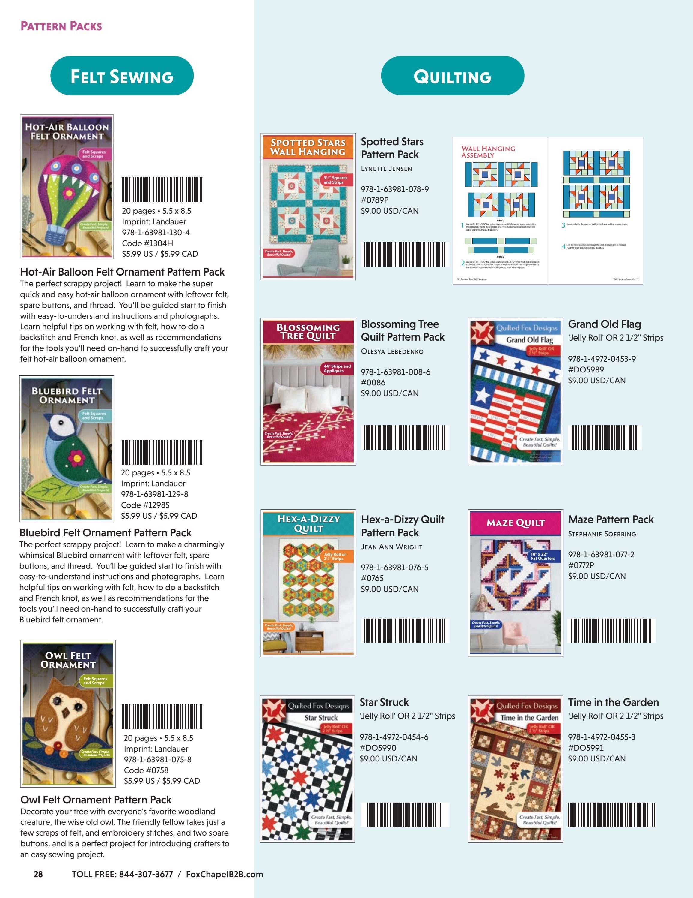 Fox Chapel B2B Fall Quilting Books Catalog Weekly Ad January 1 - December 31, 2026