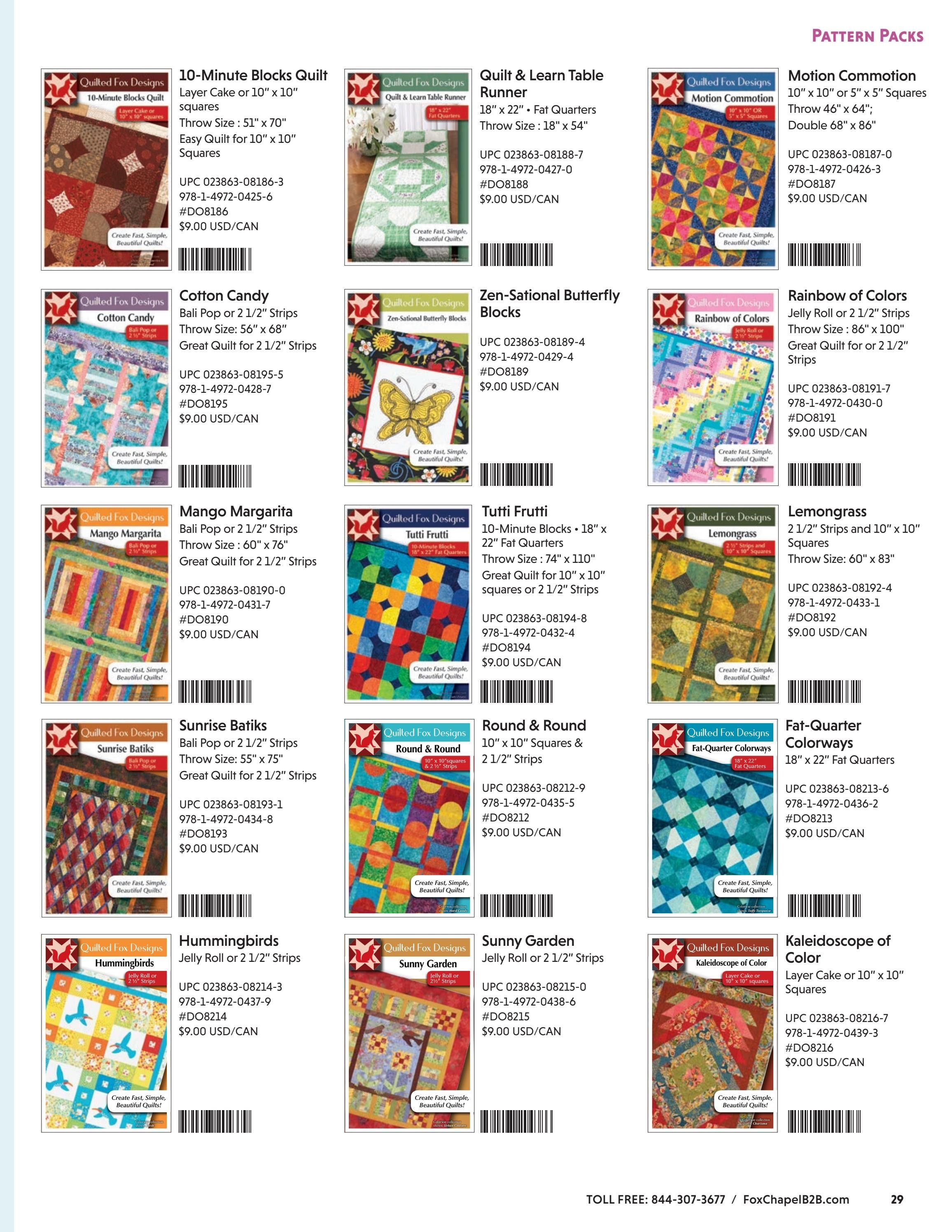 Fox Chapel B2B Fall Quilting Books Catalog Weekly Ad January 1 - December 31, 2026