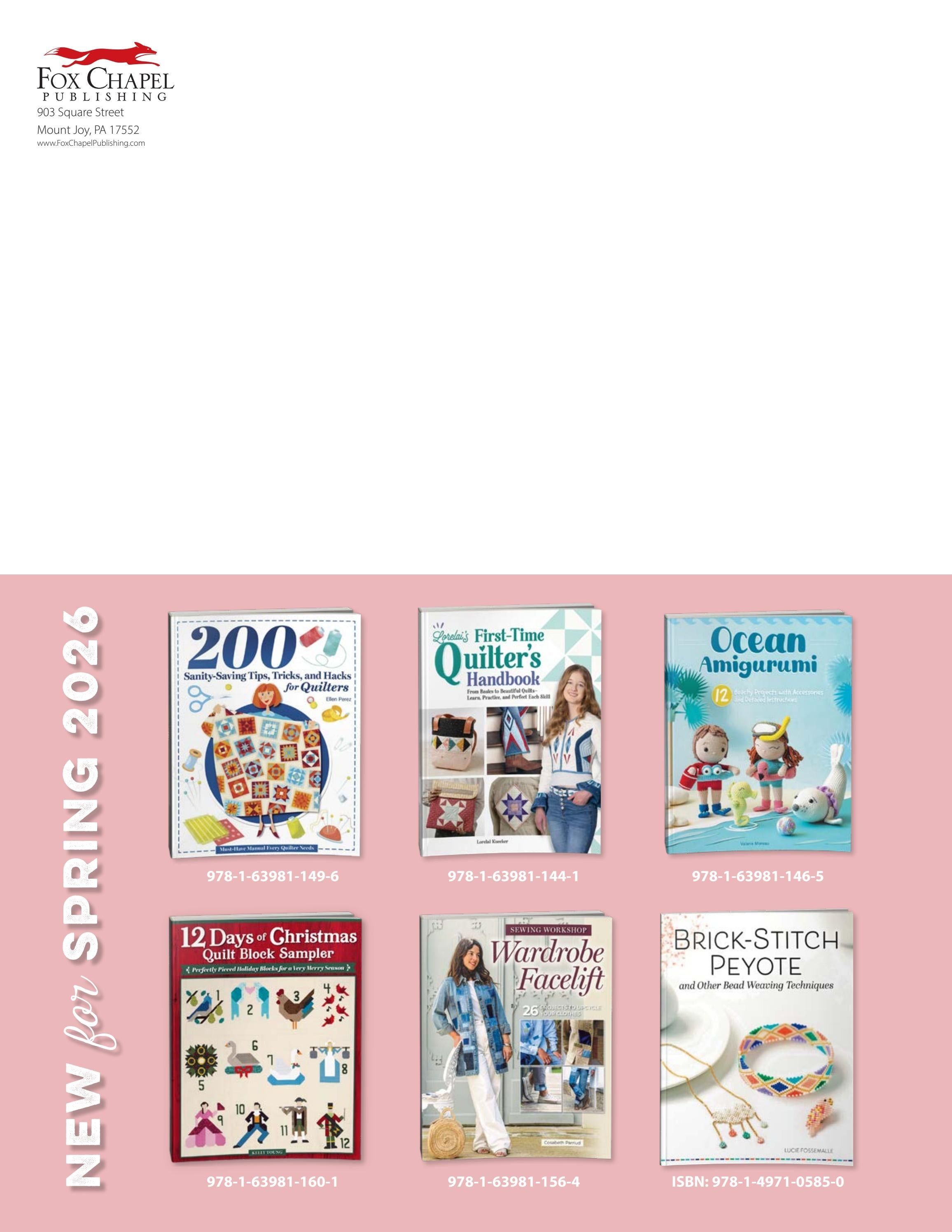 Fox Chapel B2B Fall Quilting Books Catalog Weekly Ad January 1 - December 31, 2026