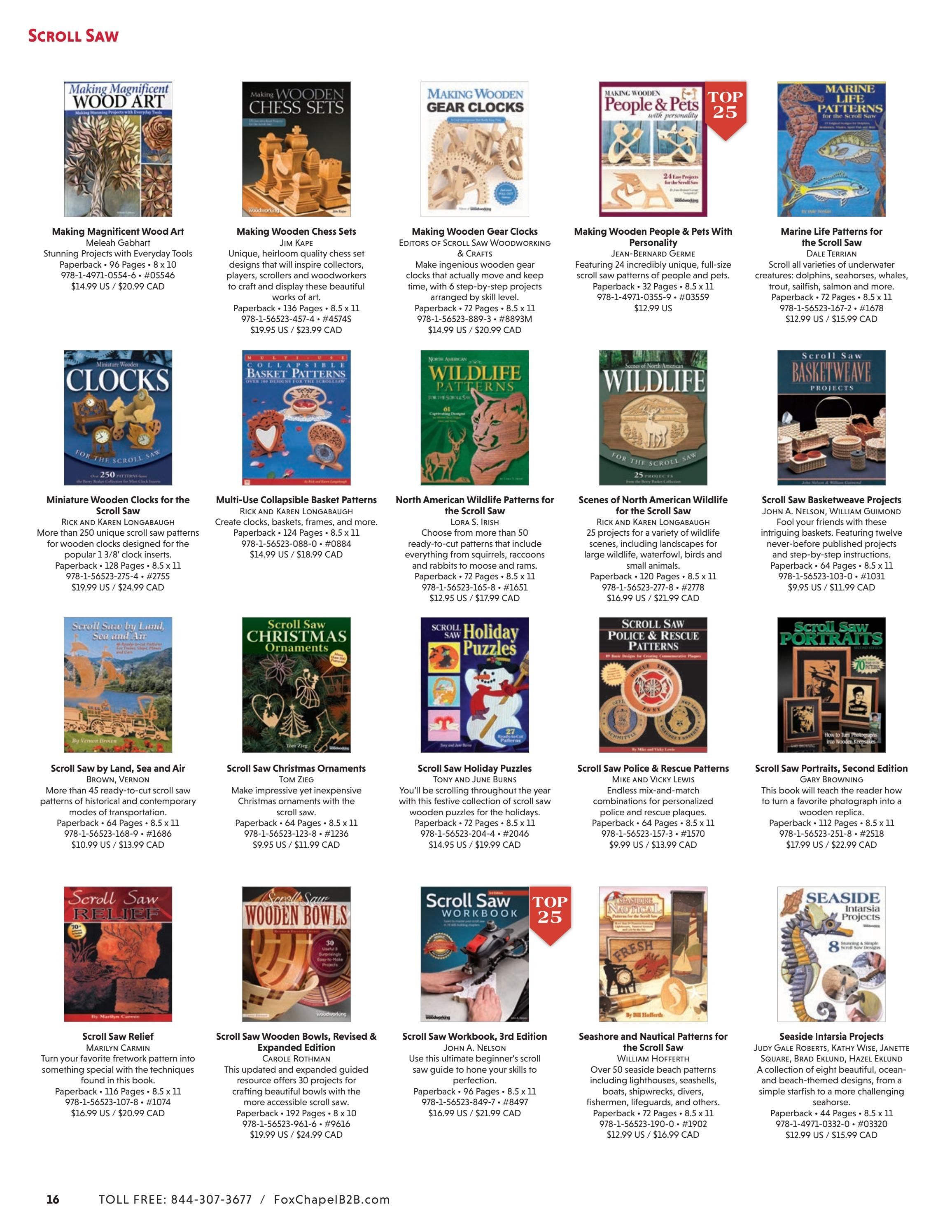 Fox Chapel B2B Fall Woodworking Books Catalog Weekly Ad January 1 - December 31, 2026