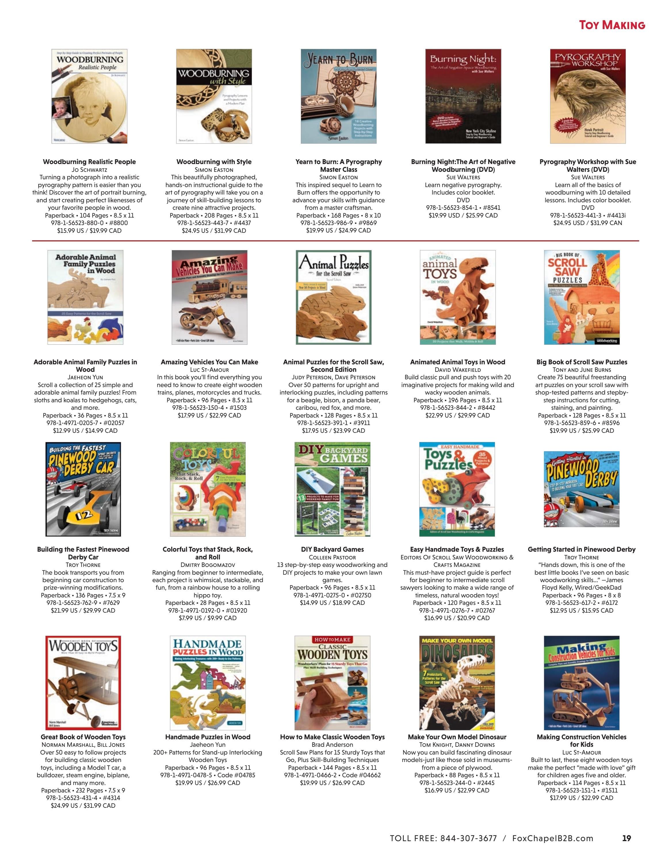 Fox Chapel B2B Fall Woodworking Books Catalog Weekly Ad January 1 - December 31, 2026