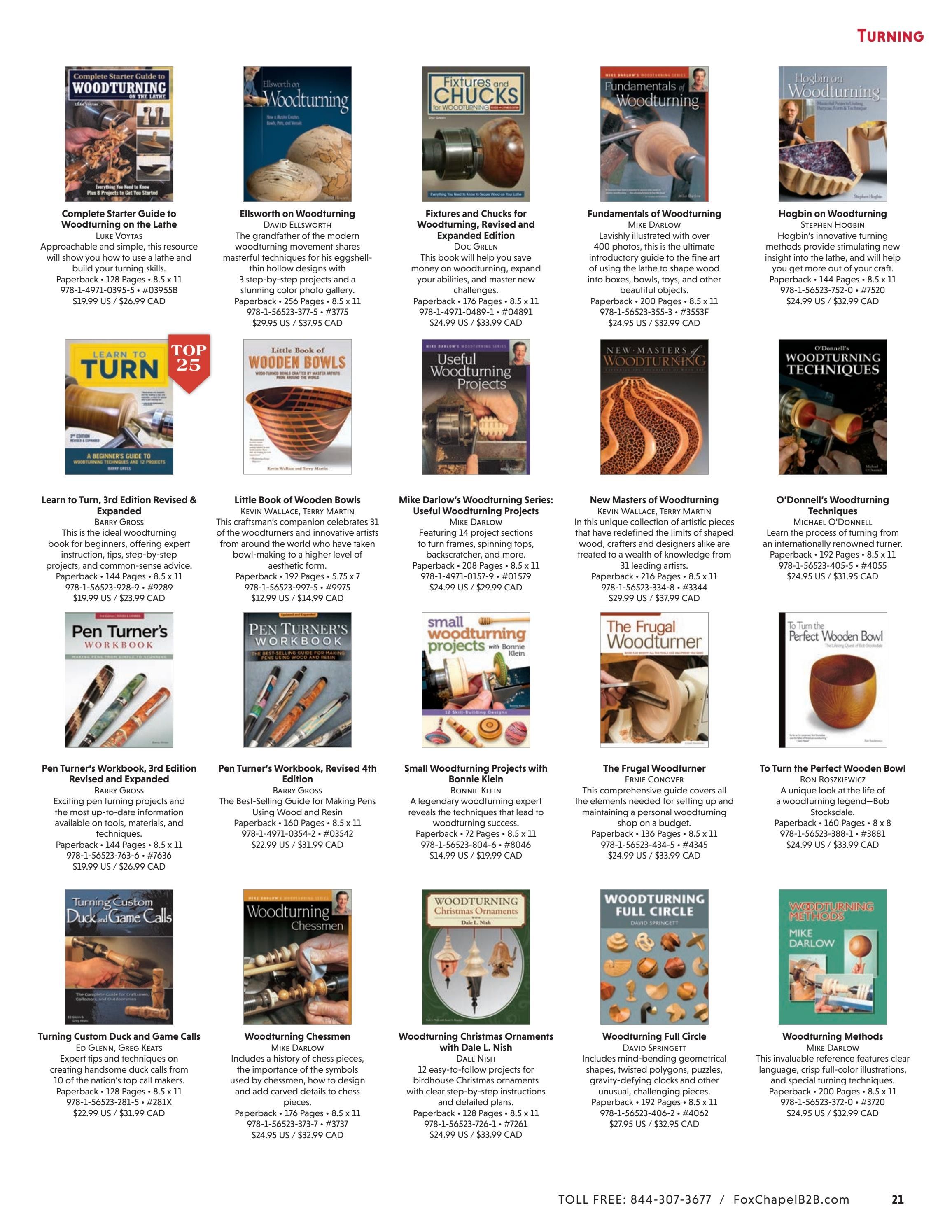 Fox Chapel B2B Fall Woodworking Books Catalog Weekly Ad January 1 - December 31, 2026