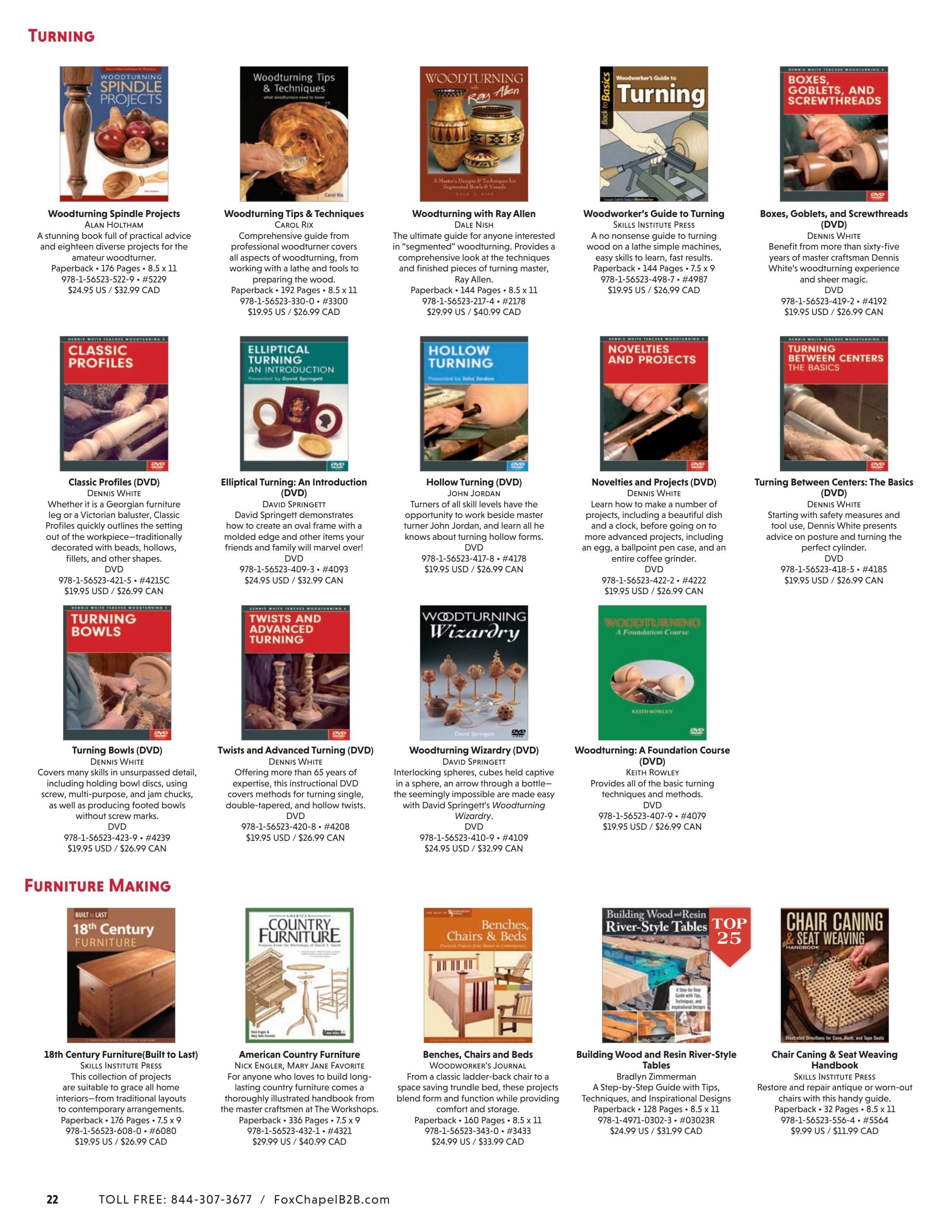 Fox Chapel B2B Fall Woodworking Books Catalog Weekly Ad January 1 - December 31, 2026