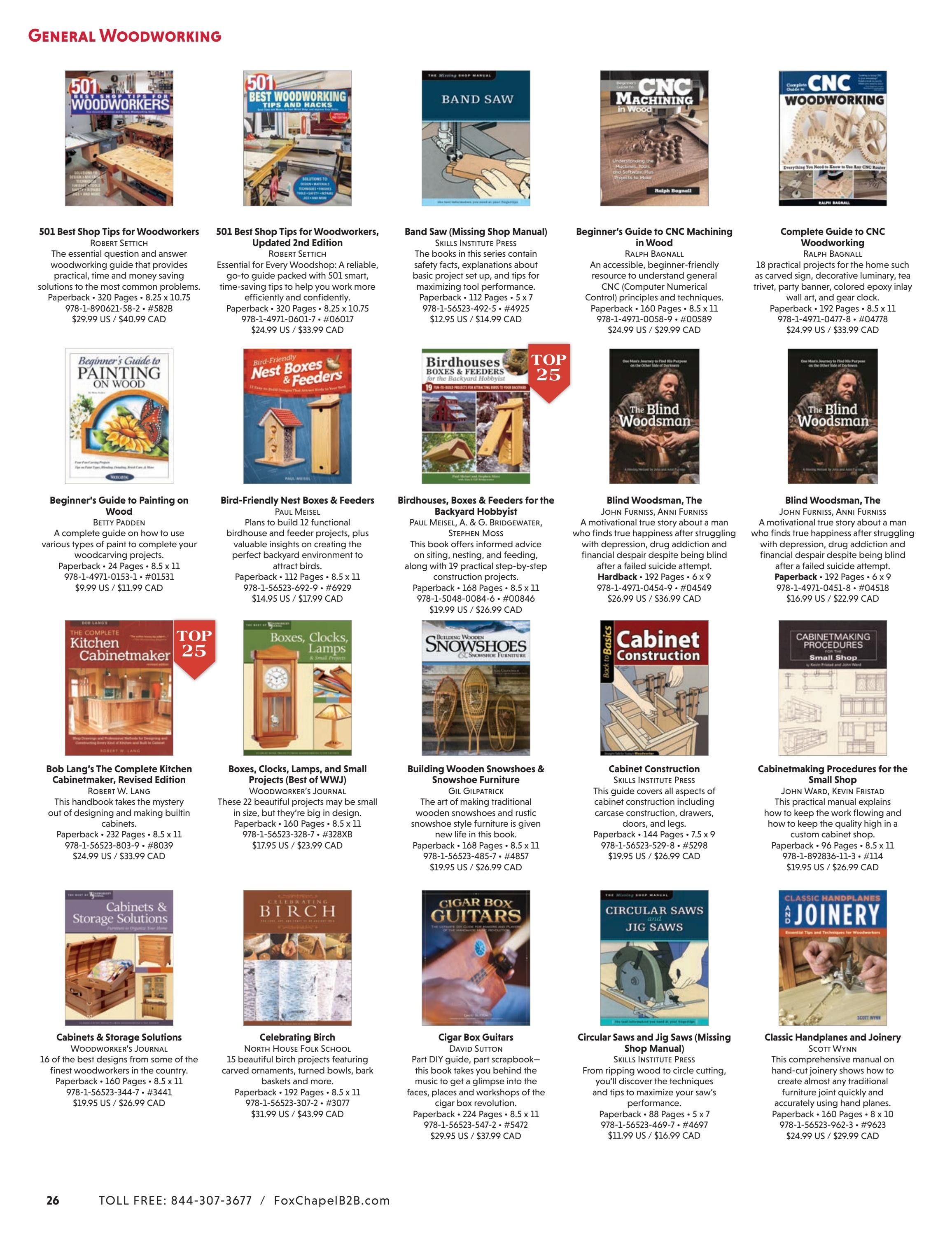 Fox Chapel B2B Fall Woodworking Books Catalog Weekly Ad January 1 - December 31, 2026