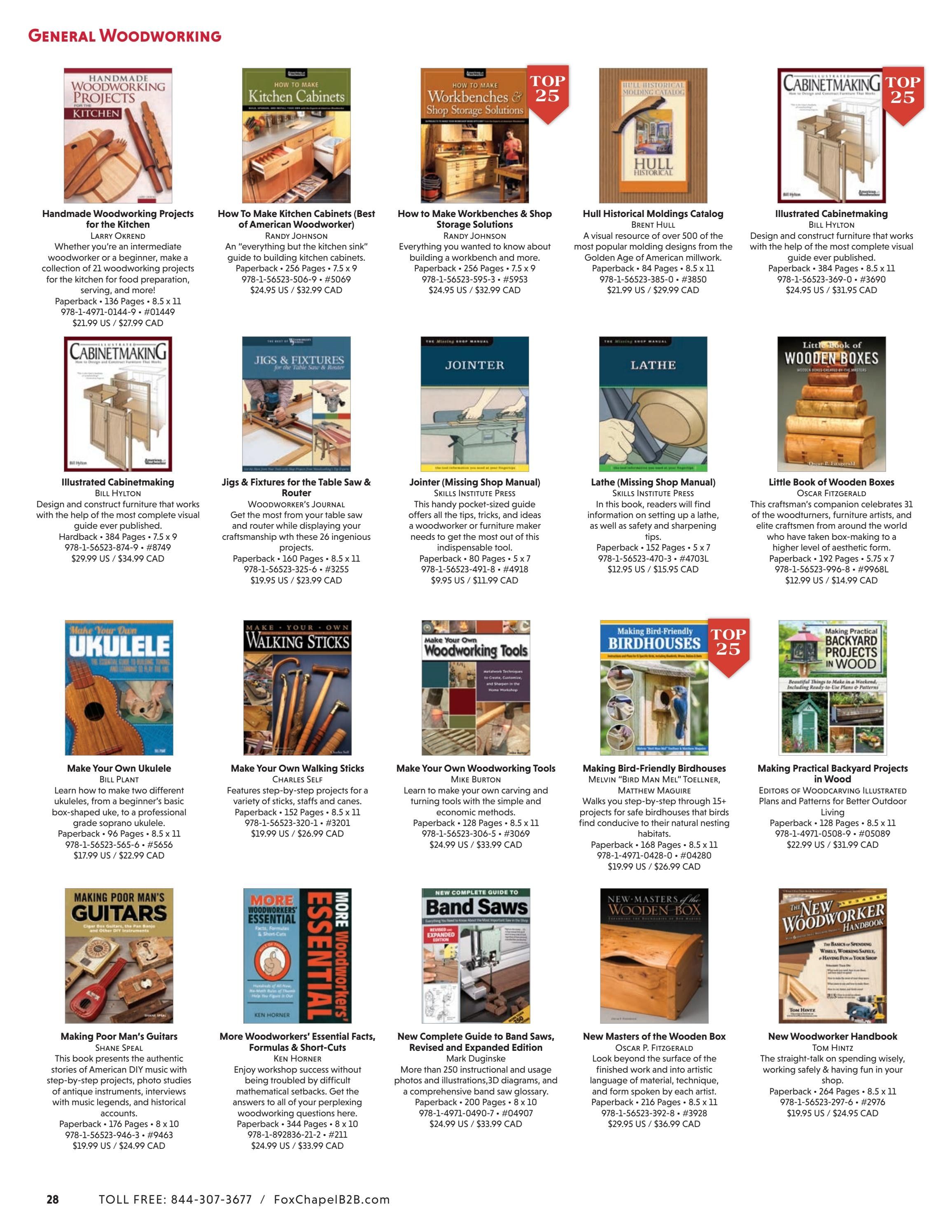 Fox Chapel B2B Fall Woodworking Books Catalog Weekly Ad January 1 - December 31, 2026