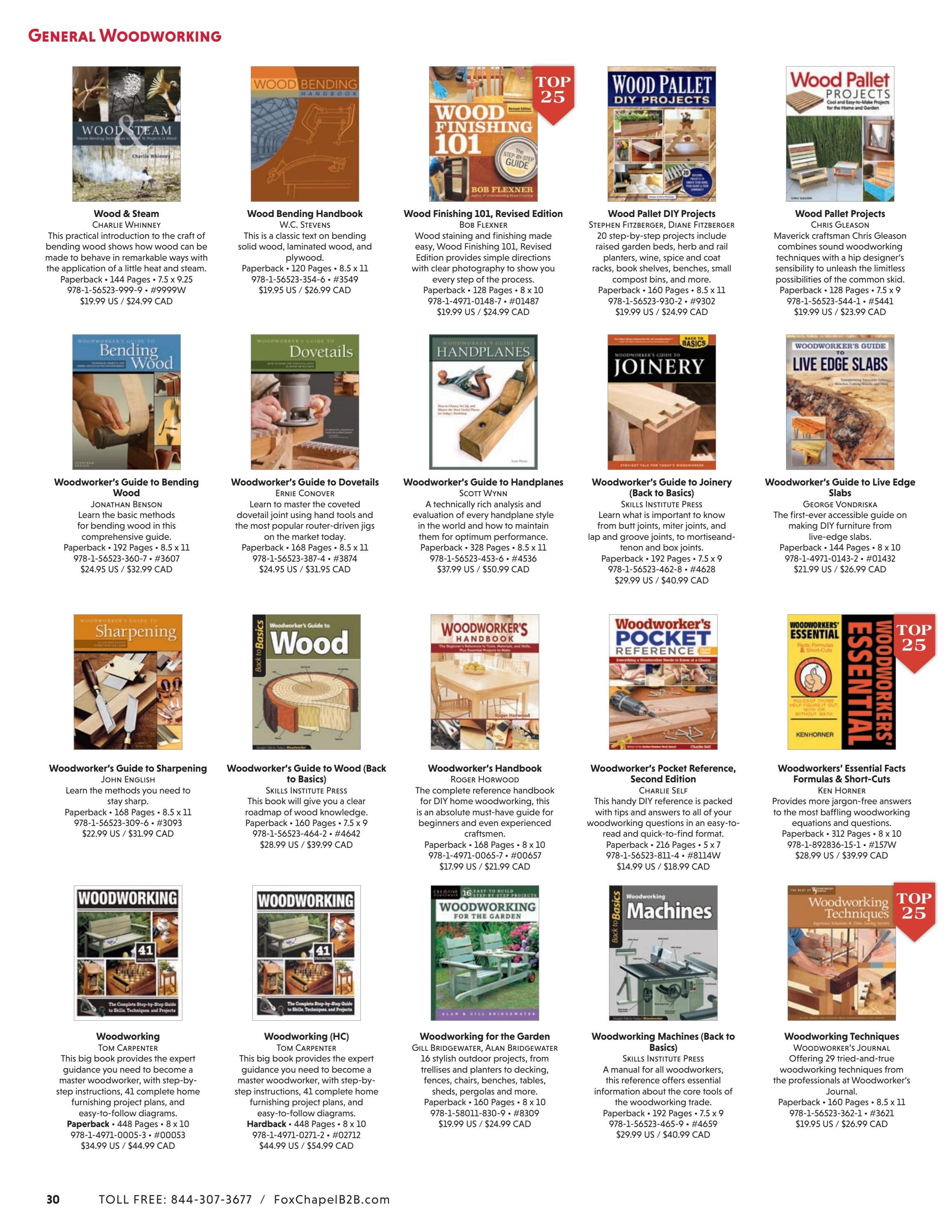 Fox Chapel B2B Fall Woodworking Books Catalog Weekly Ad January 1 - December 31, 2026