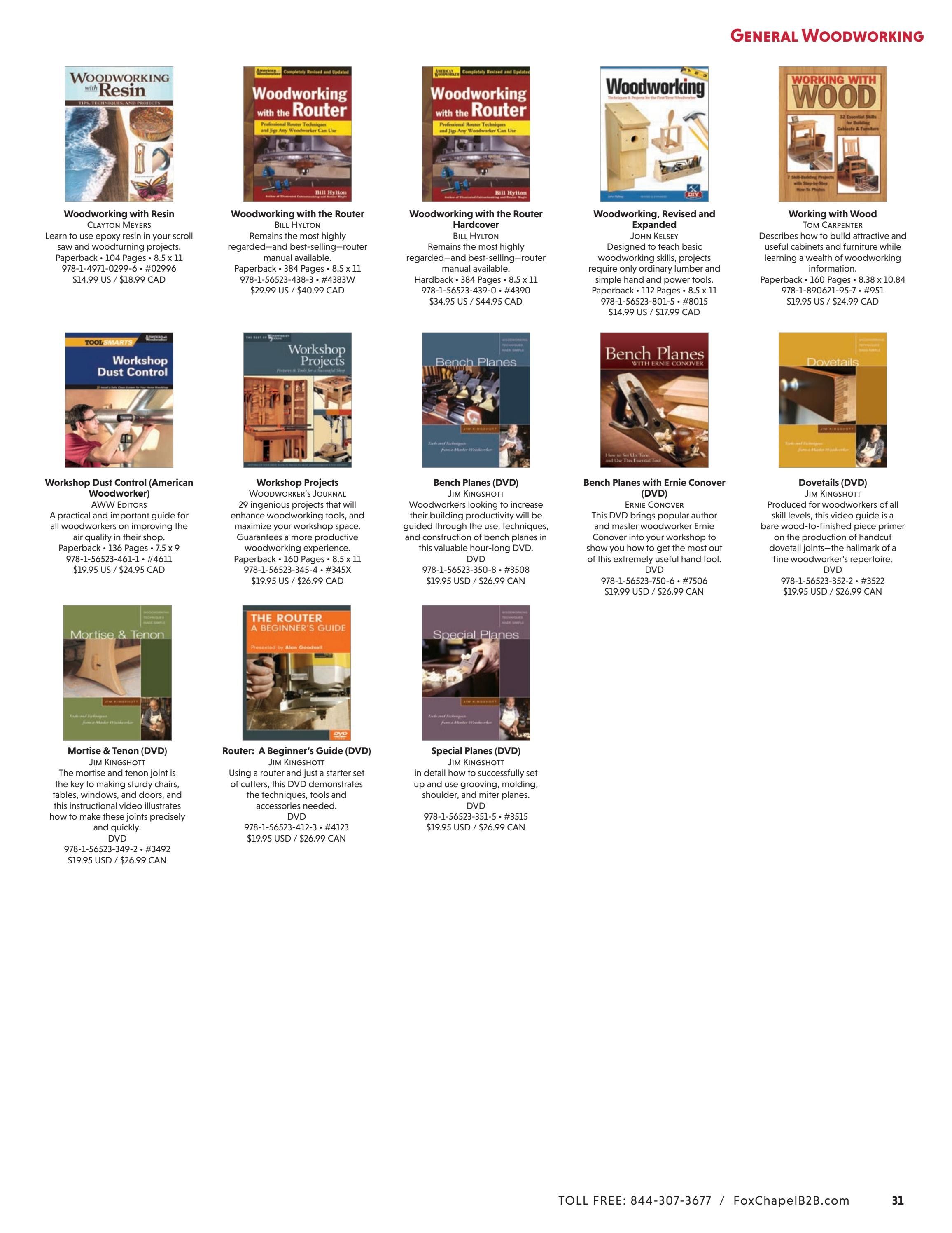 Fox Chapel B2B Fall Woodworking Books Catalog Weekly Ad January 1 - December 31, 2026