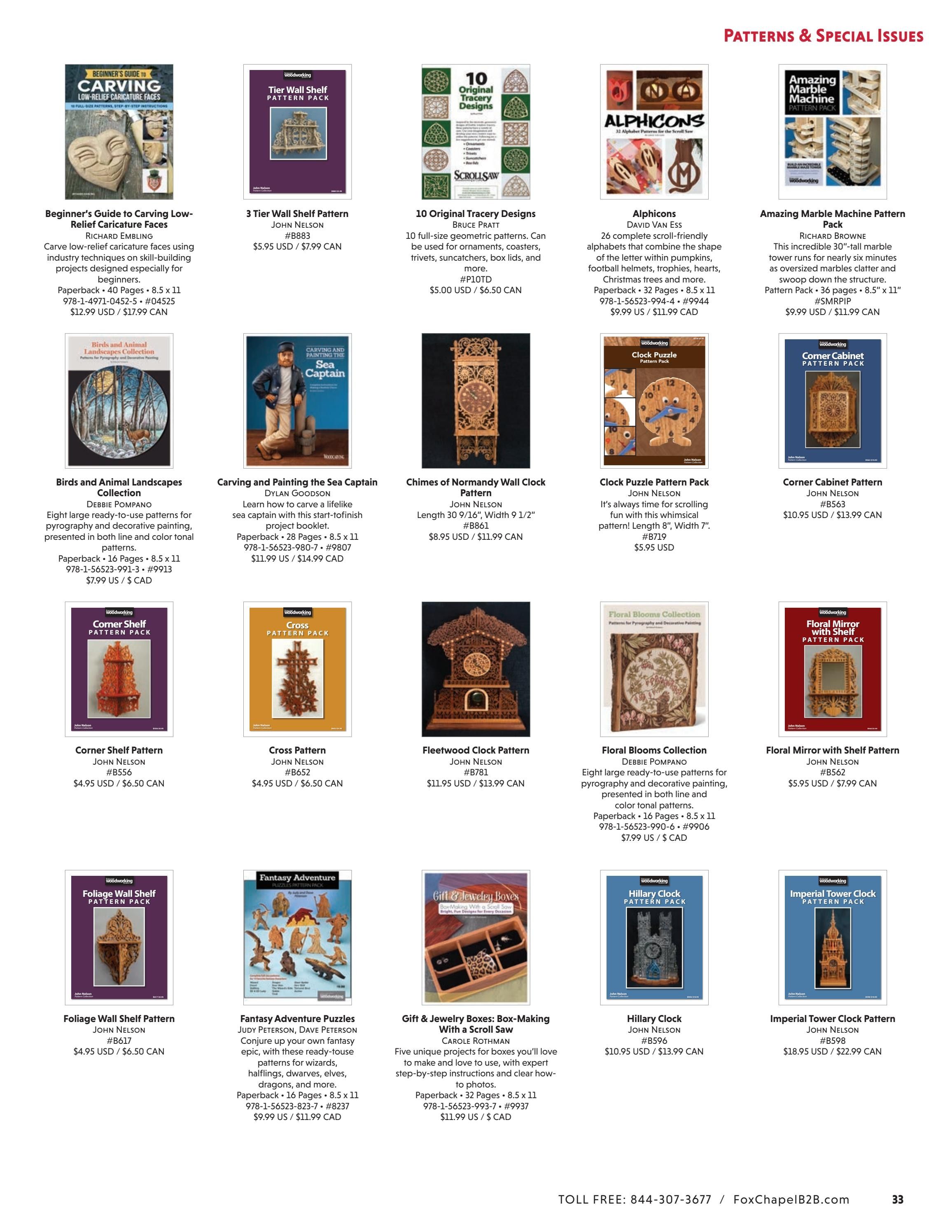 Fox Chapel B2B Fall Woodworking Books Catalog Weekly Ad January 1 - December 31, 2026
