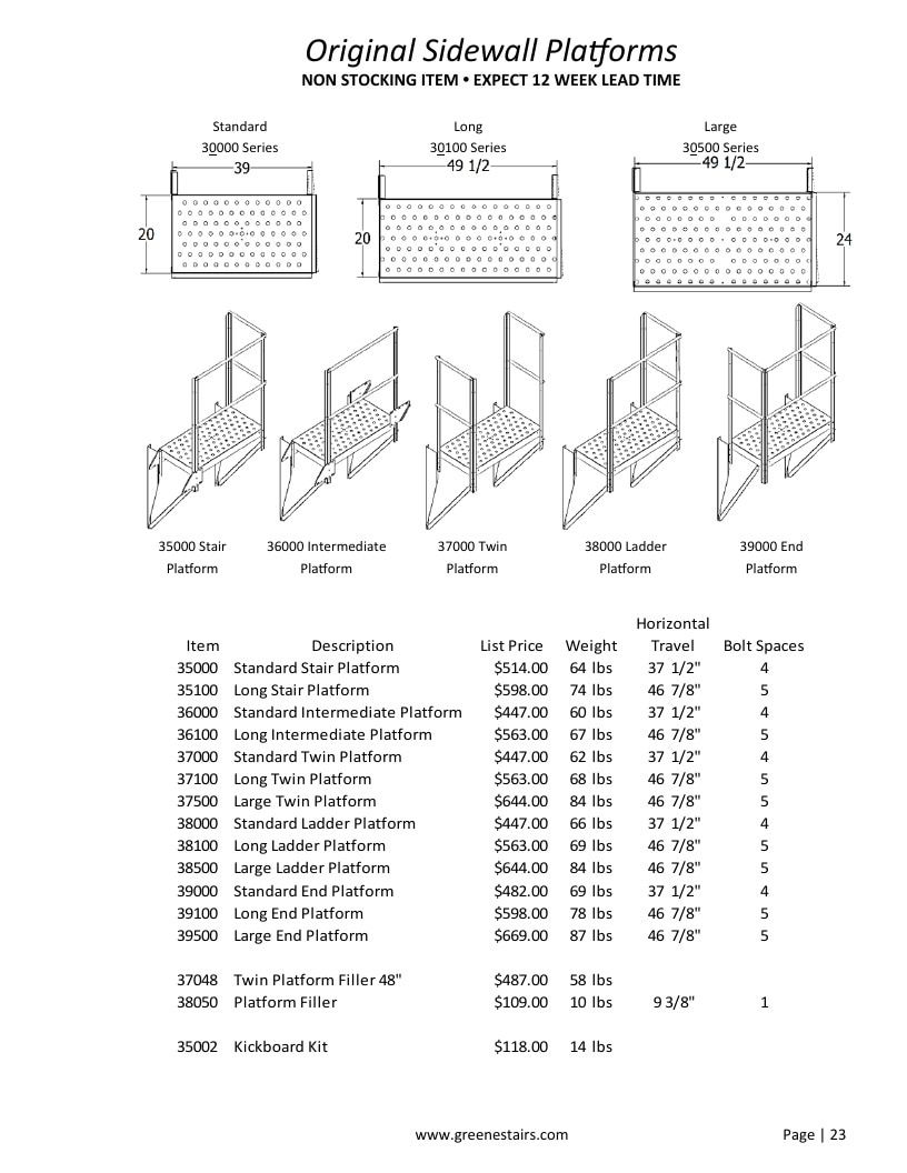Greene Galvanized Stairs Stairs and Parts Catalog Weekly Ad January 1 - December 31, 2026