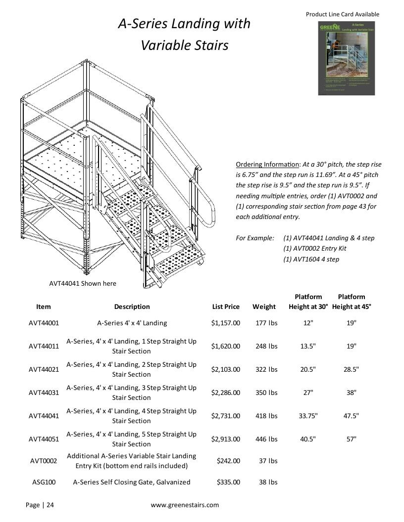 Greene Galvanized Stairs Stairs and Parts Catalog Weekly Ad January 1 - December 31, 2026
