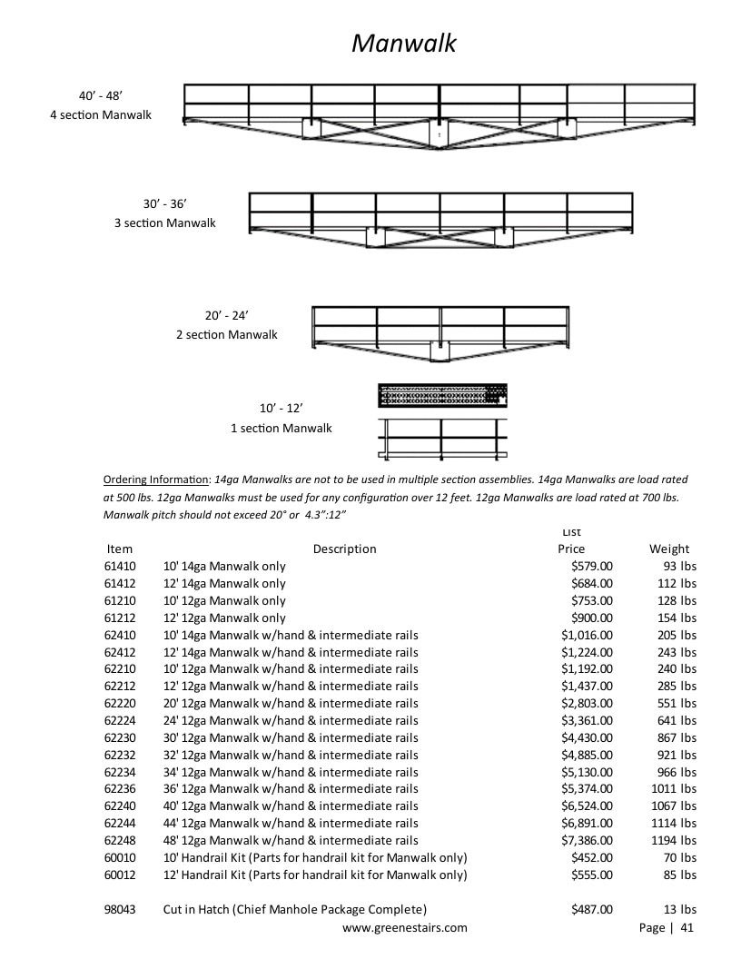 Greene Galvanized Stairs Stairs and Parts Catalog Weekly Ad January 1 - December 31, 2026