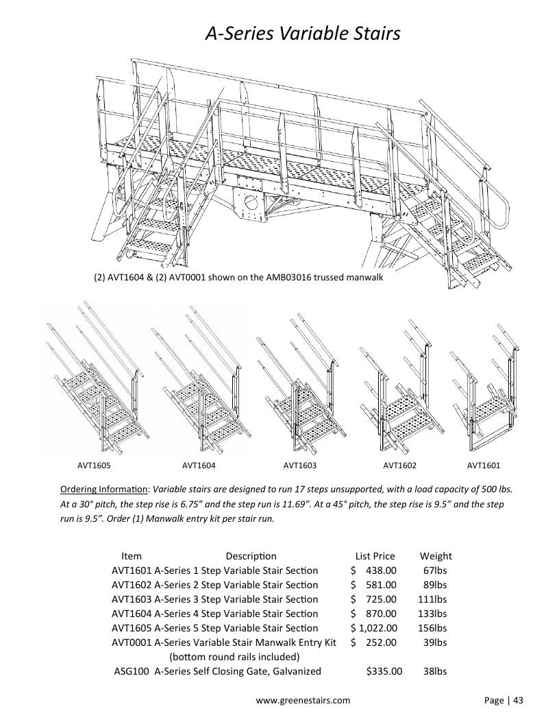 Greene Galvanized Stairs Stairs and Parts Catalog Weekly Ad January 1 - December 31, 2026