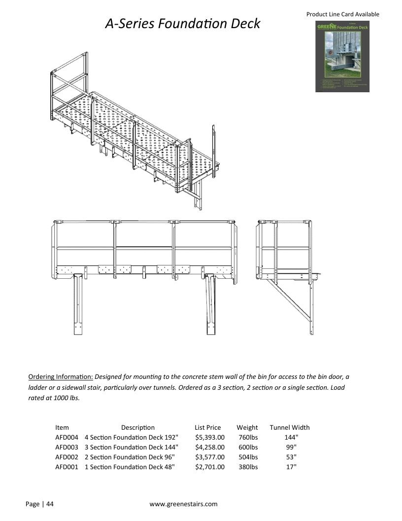 Greene Galvanized Stairs Stairs and Parts Catalog Weekly Ad January 1 - December 31, 2026