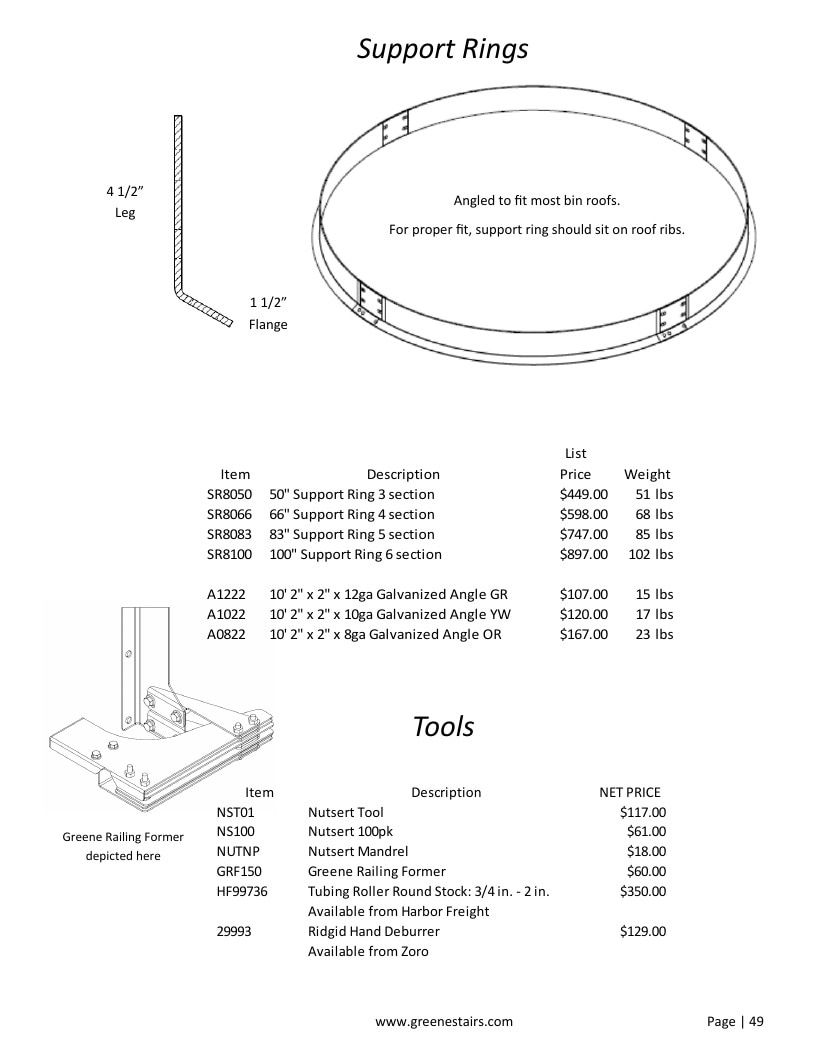 Greene Galvanized Stairs Stairs and Parts Catalog Weekly Ad January 1 - December 31, 2026