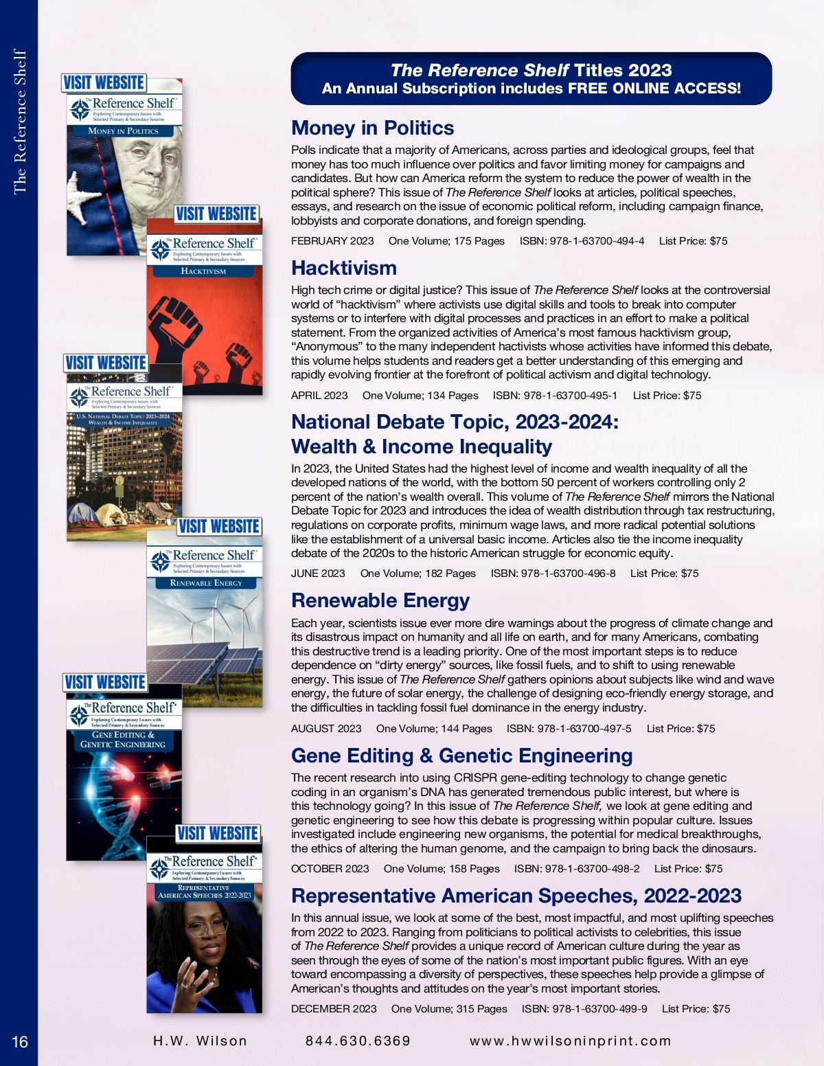 H.W. Wilson Reference Books Catalog Weekly Ad January 1 - December 31, 2026