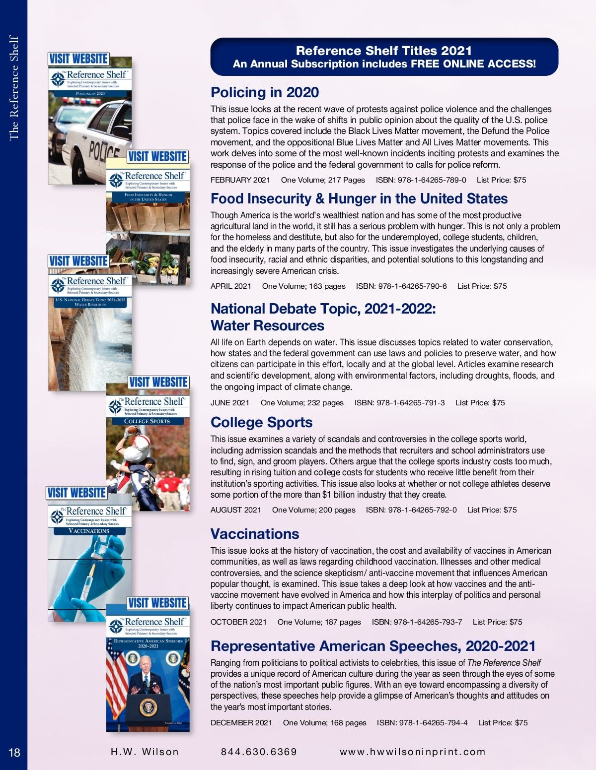H.W. Wilson Reference Books Catalog Weekly Ad January 1 - December 31, 2026